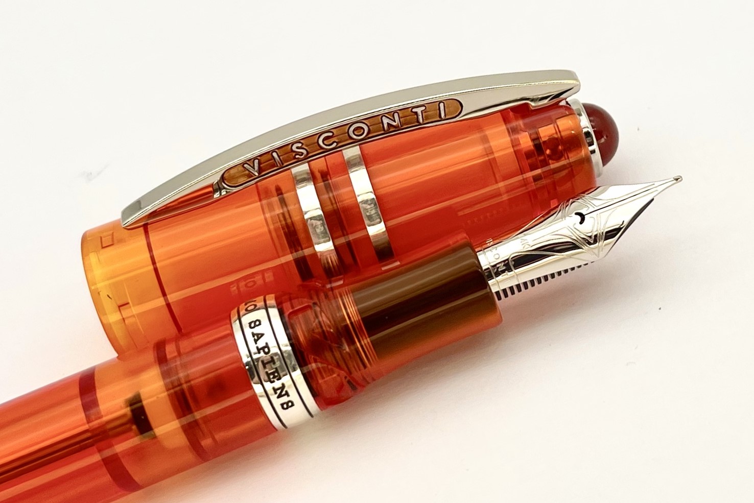ViscontiHomoSapiensDemoStoneOrangeMandarinGarntFountainPen_I